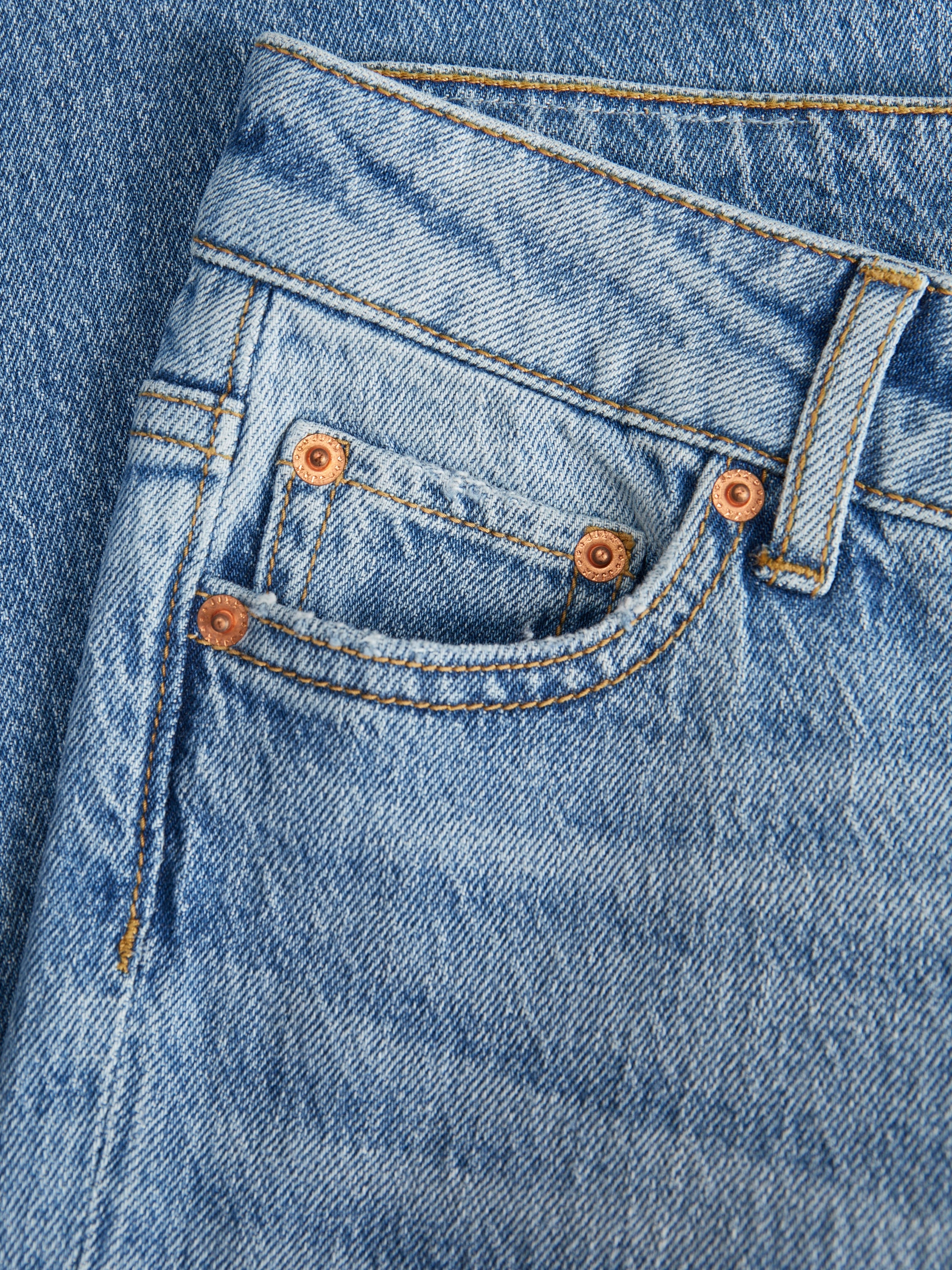 Jean bleu évasé taille haute JJXX