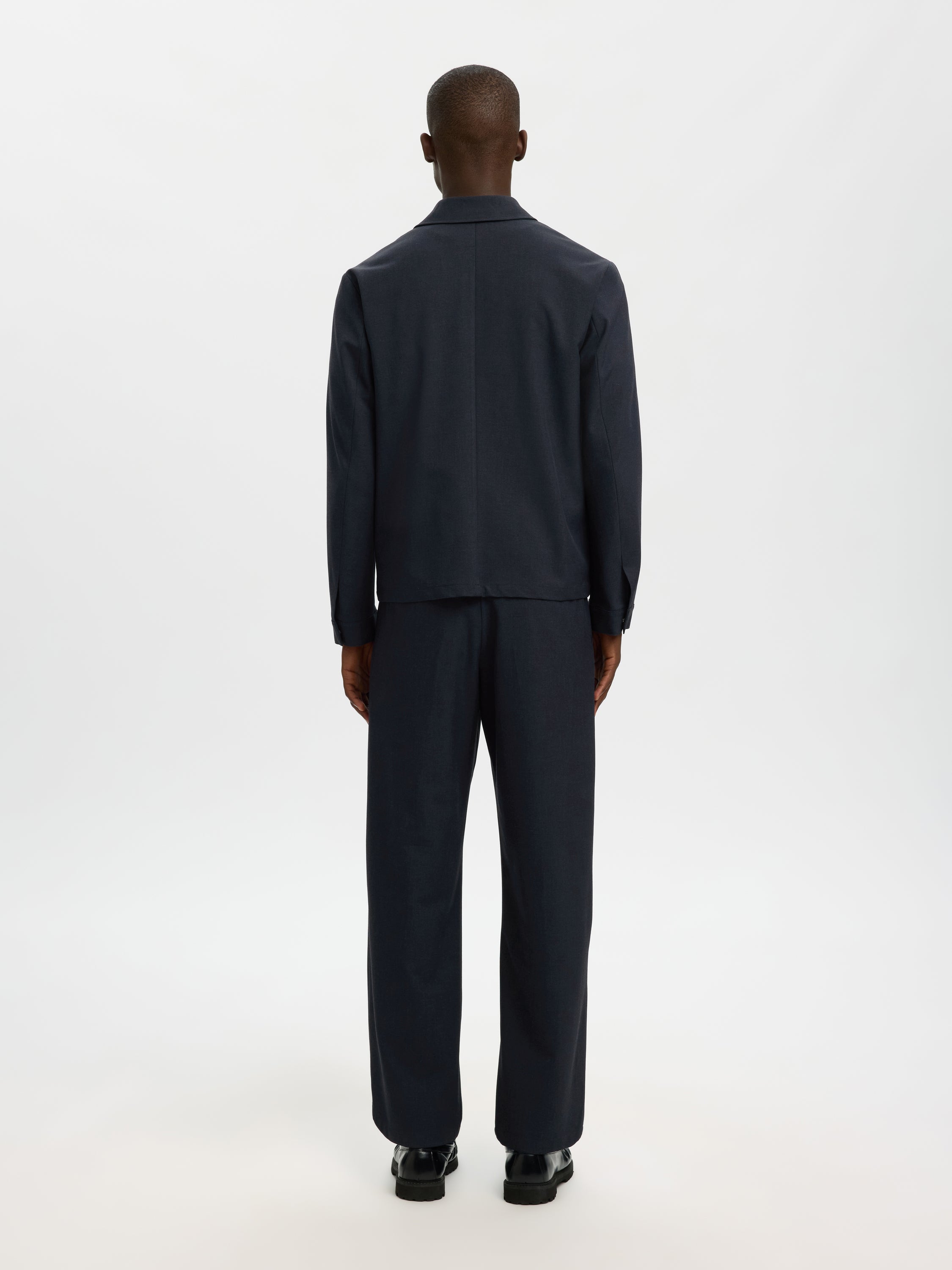 Donkerblauw overhemd Selected