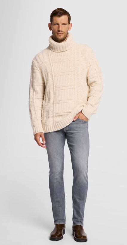 Grijze slim fit jeans For All Mankind