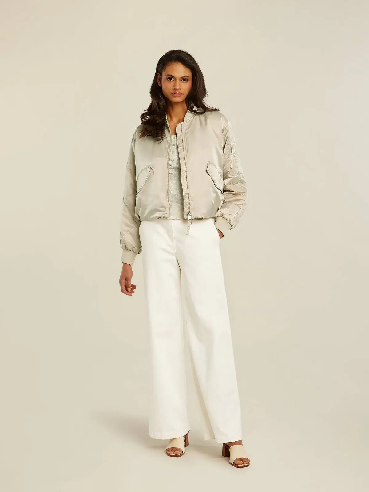 Goudkleurige bomberjacket Hady Beaumont