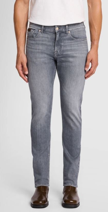 Grijze slim fit jeans For All Mankind