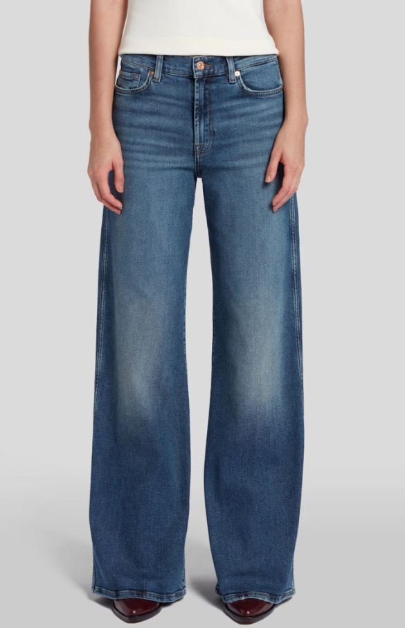 Jean bleu moyen coupe ample pour tous les hommes