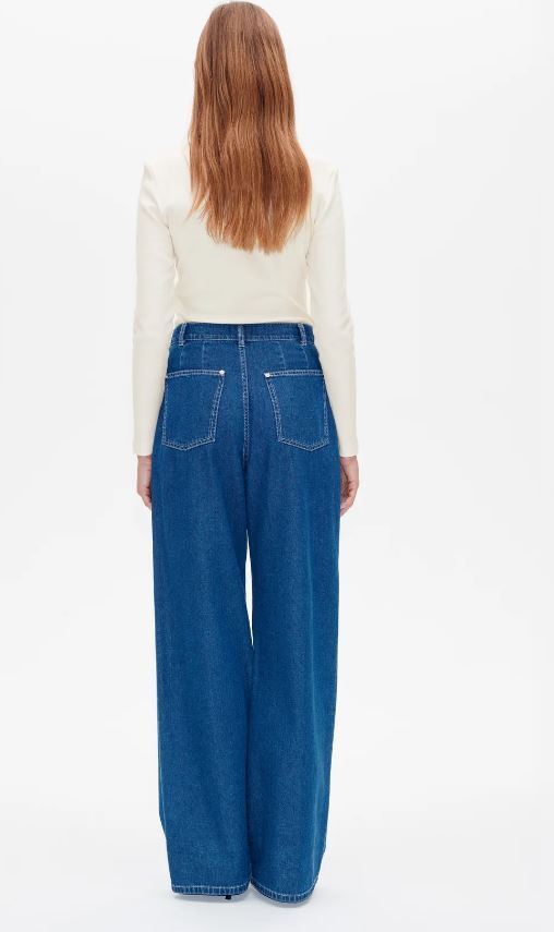 Donkerkleurige straight jeans Nanny Baum Und Pferdgarten