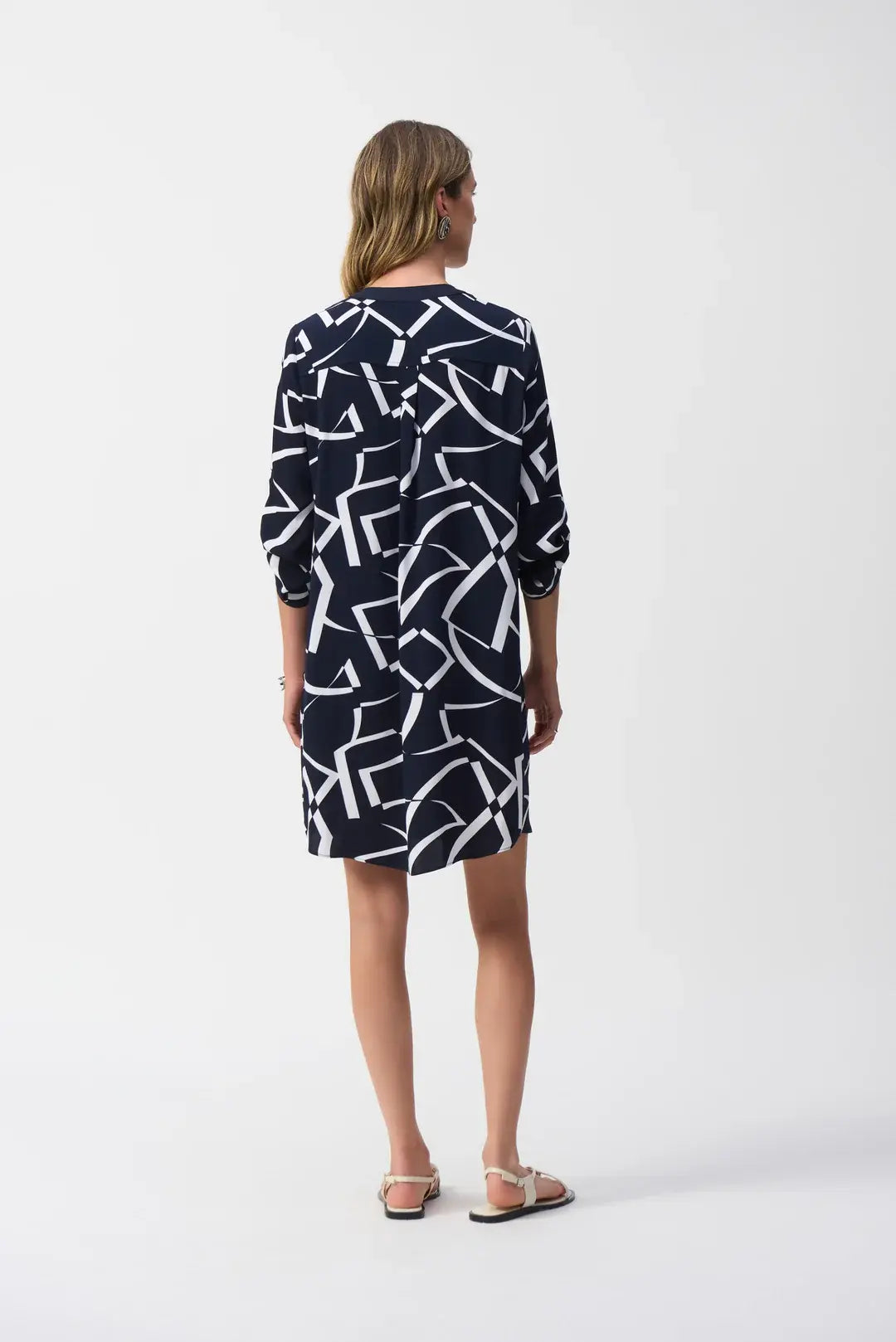 Blauw kleed met print Joseph Ribkoff