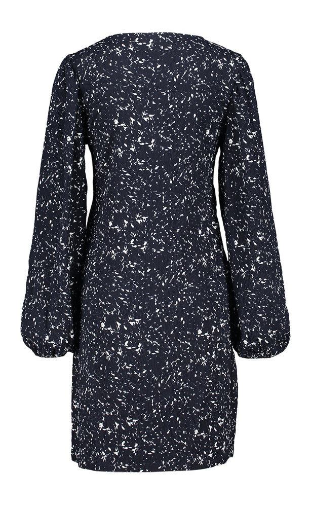 Robe bleu foncé à pois blancs Vipeffi Vila