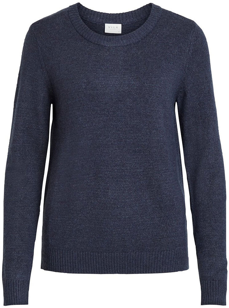 Pull bleu à col rond Villa