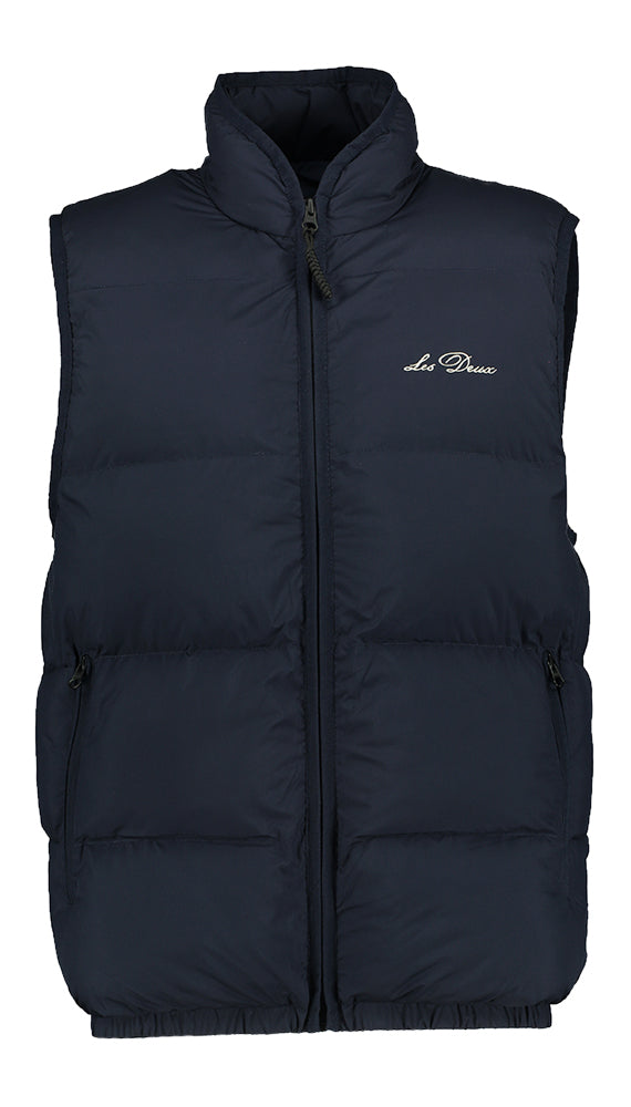 Donkerblauwe bodywarmer Les Deux