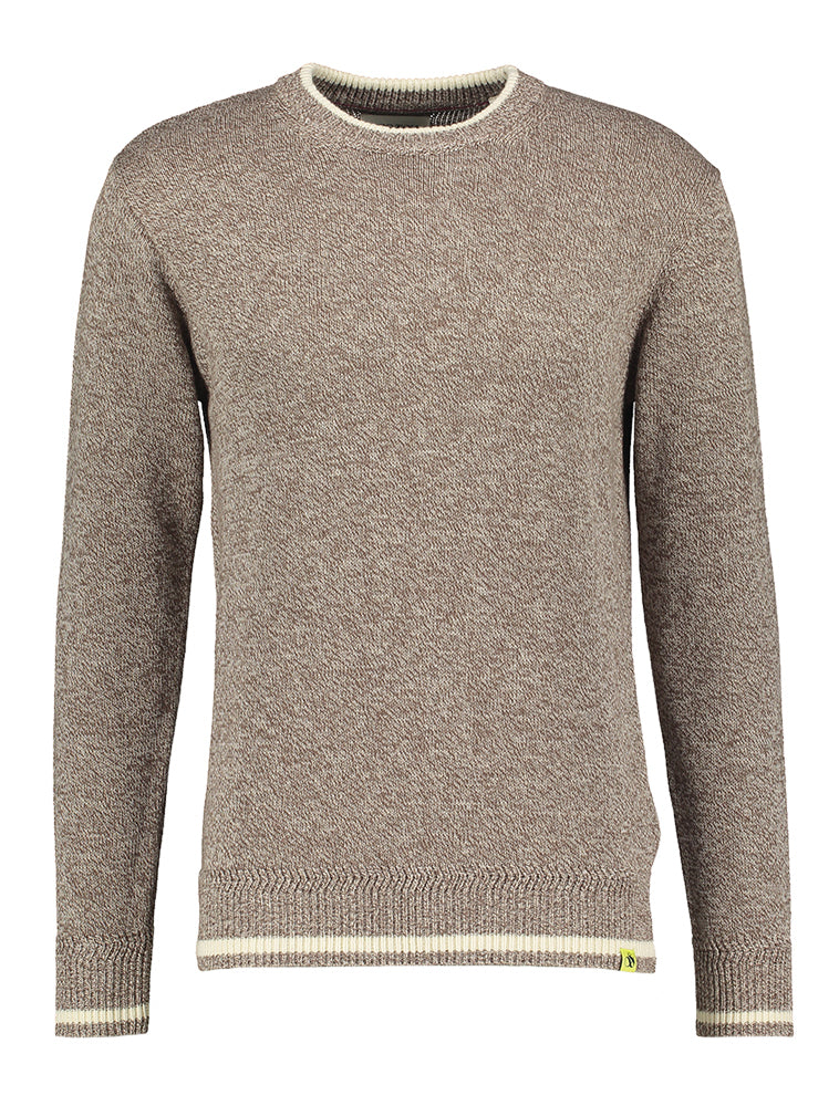 Pull en coton marron moucheté Scotch &amp; Soda