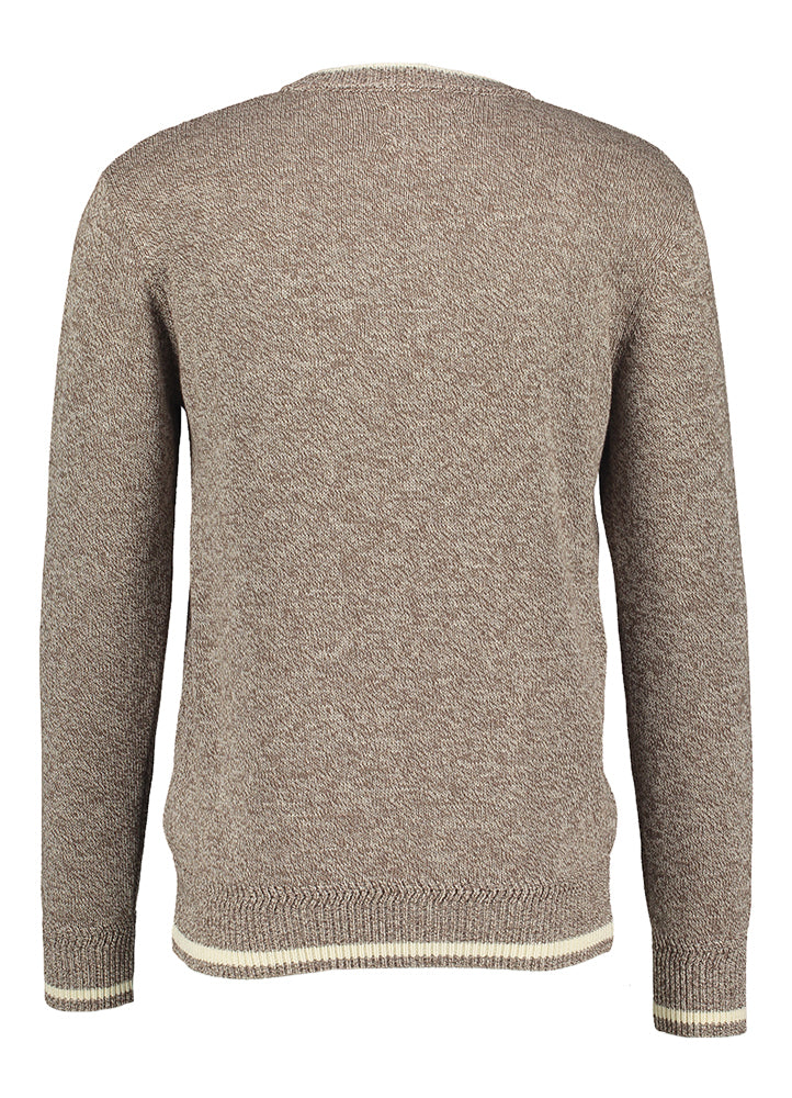 Pull en coton marron moucheté Scotch &amp; Soda