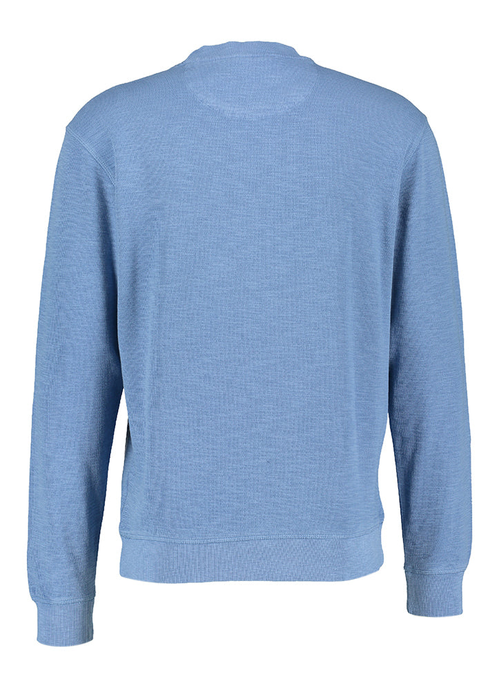 Pull en coton bleu clair à col rond Scotch &amp; Soda