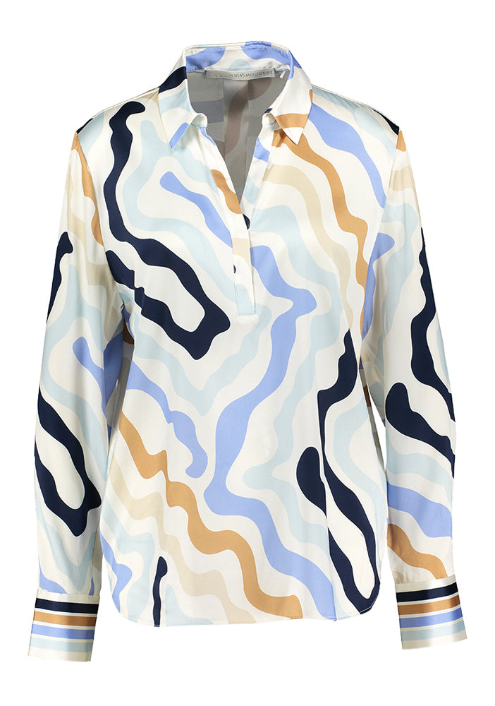 Chemisier blanc à détails colorés Herzen's