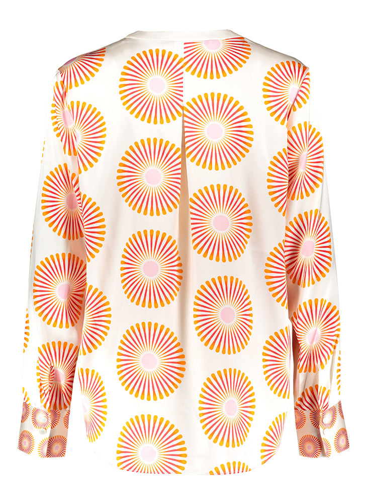 Chemisier blanc à détails orange Herzen's