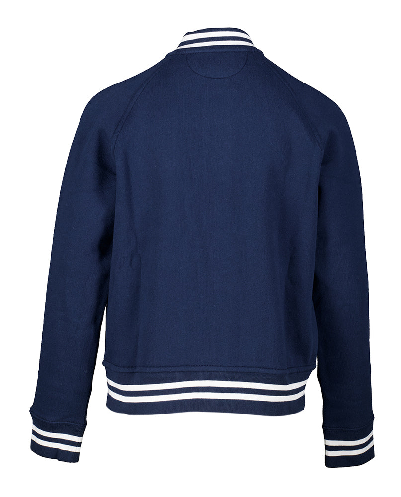 Gilet bomber bleu foncé avec logo blanc Ralph Lauren