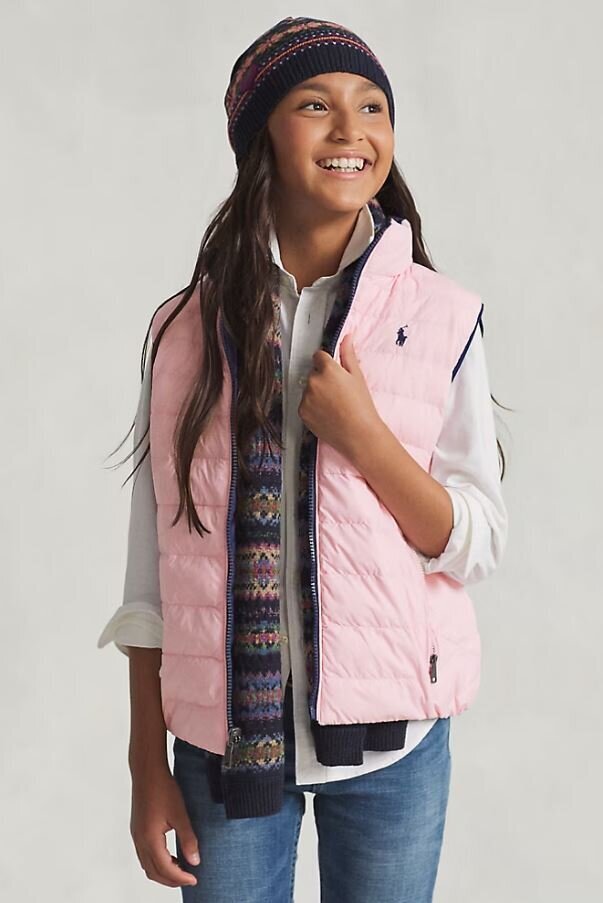 Newport navy/hint of pink bodywarmer reversible Ralph Lauren