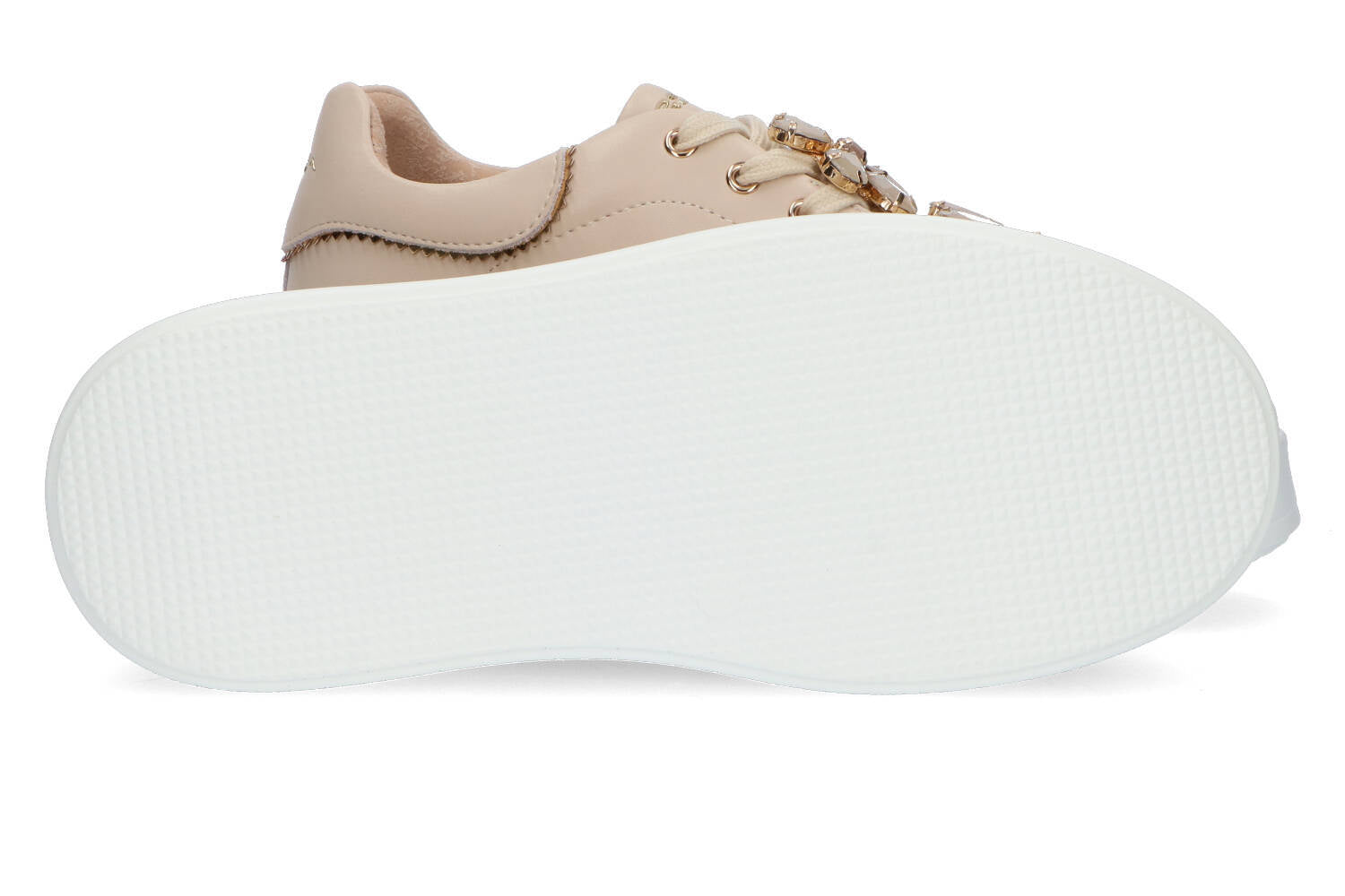 Baskets basses beiges à fleurs Tosca Blu