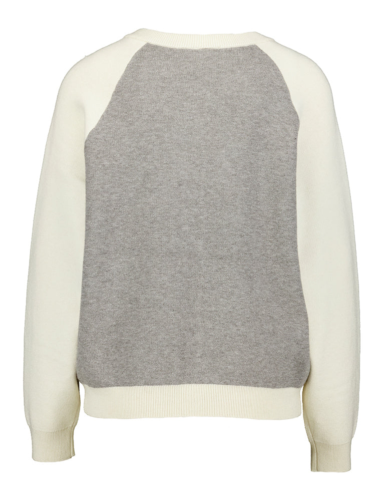 Gilet gris à manches écrues Ezanora Ichi