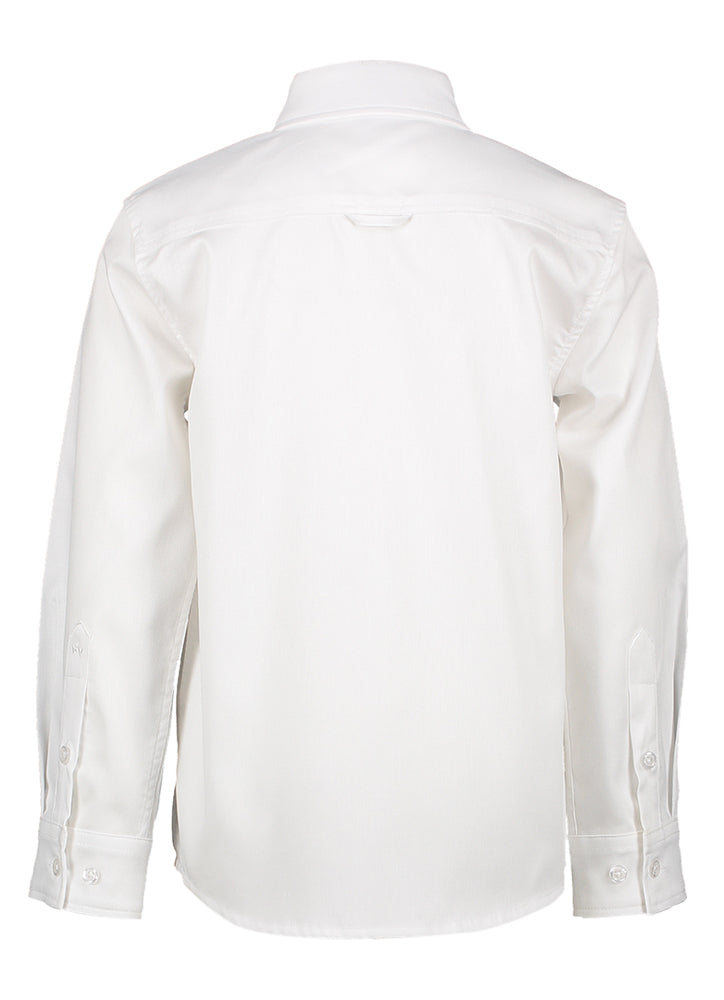 Wit katoenen hemd (slim fit) met lange mouwen Charles Communie D-Lux