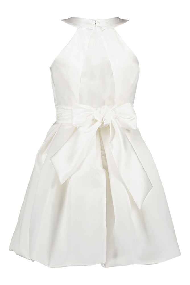 Wit jurkje in satijnlook Diamante Blu