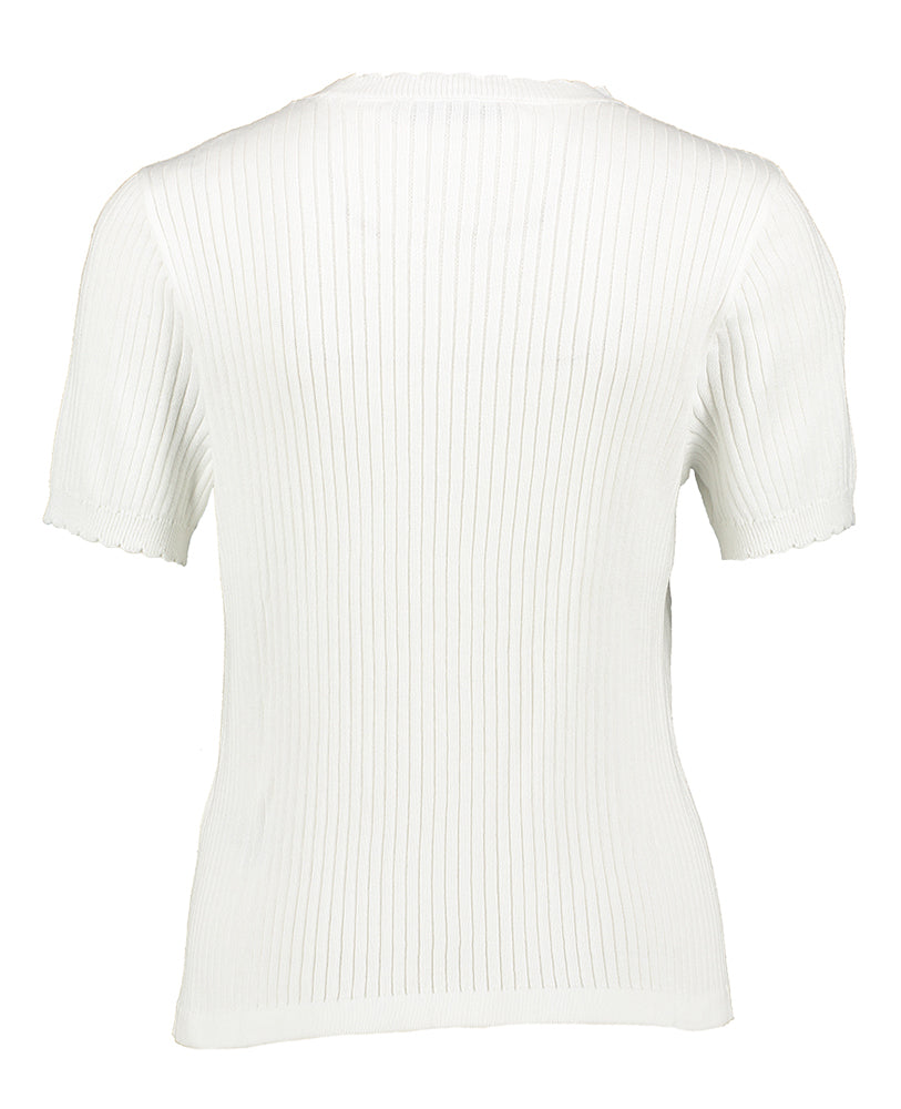 Pull côtelé écru Demi Désirs