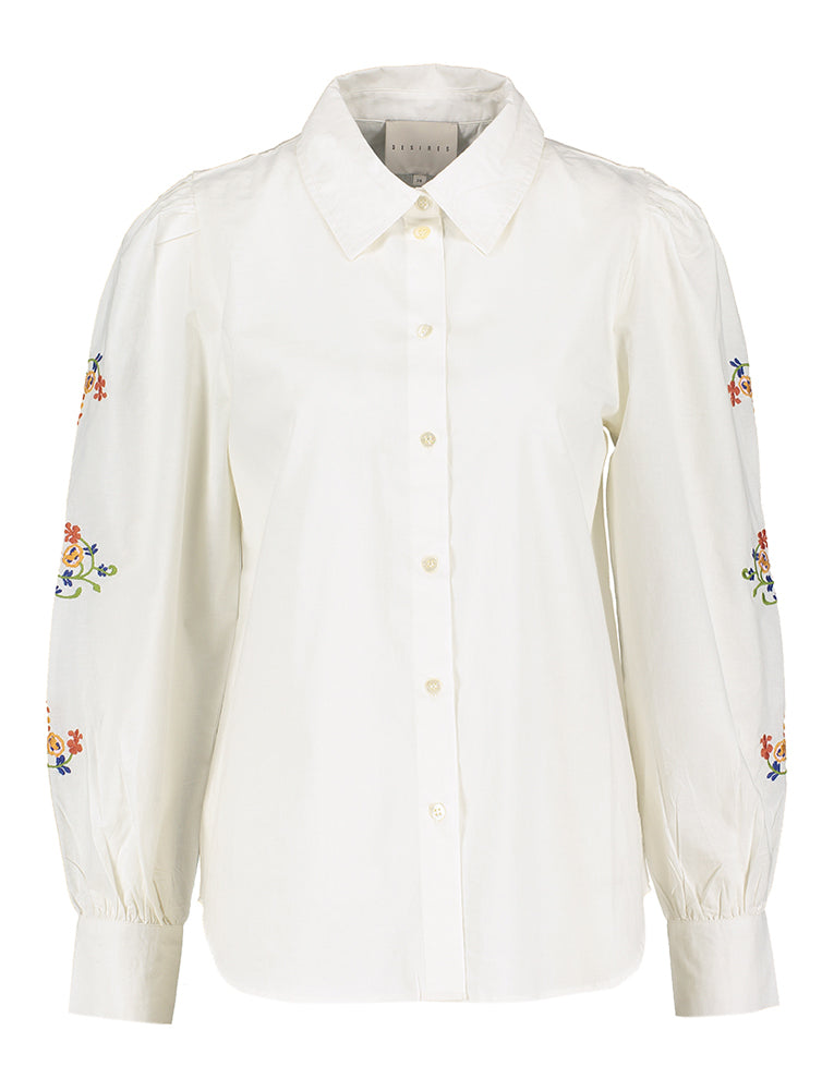 Witte bloes met bloemenprint Cadence Desires