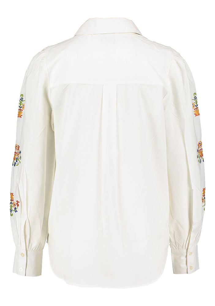 Chemisier blanc à imprimé floral Cadence Desires
