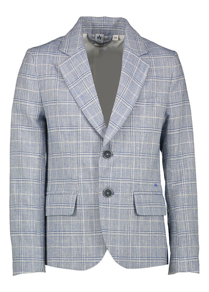 Blazer bleu à carreaux Bari D-Lux