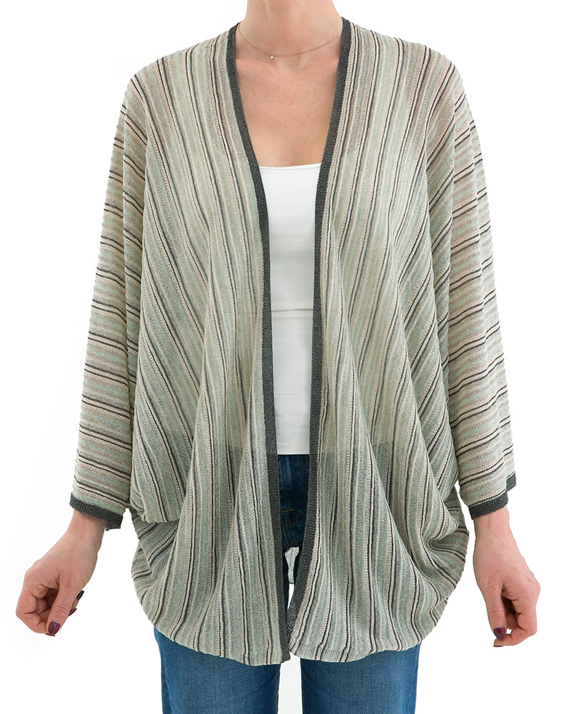 Gilet multicolore à fils pailletés Marambaia Momoni