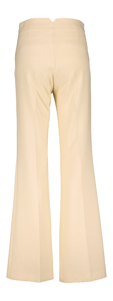 Pastel gele geklede broek met plooi Laure Oscar