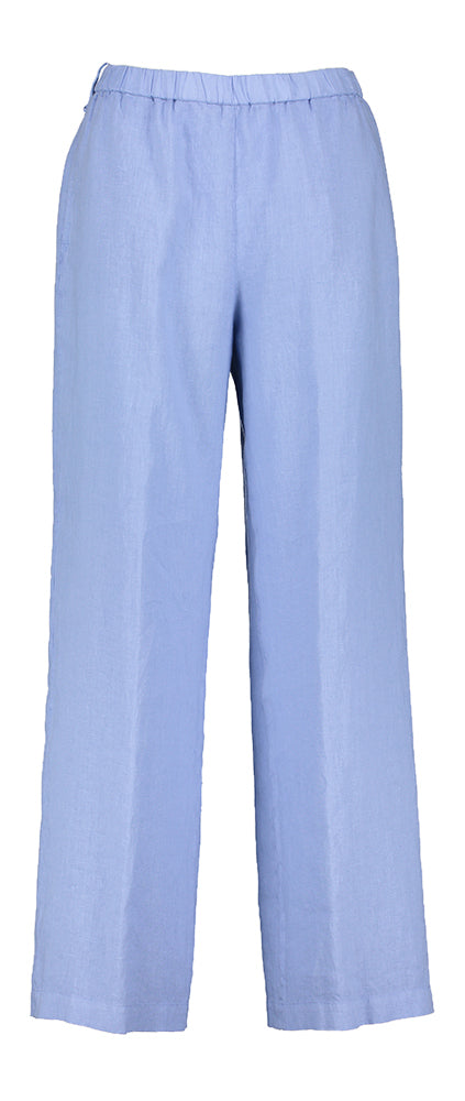 Pantalon en lin bleu avec élastique Aspesi