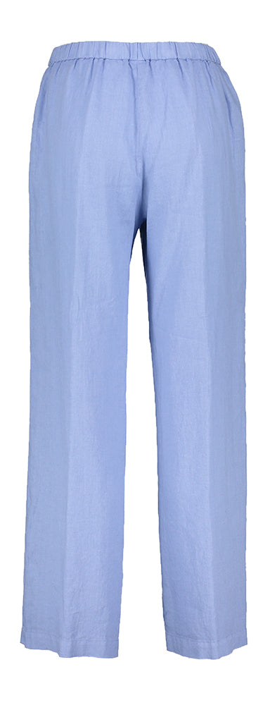 Pantalon en lin bleu avec élastique Aspesi