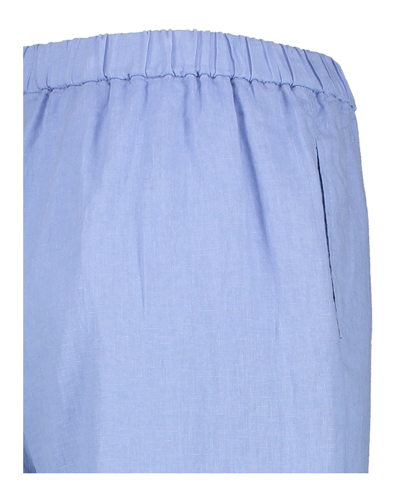 Pantalon en lin bleu avec élastique Aspesi