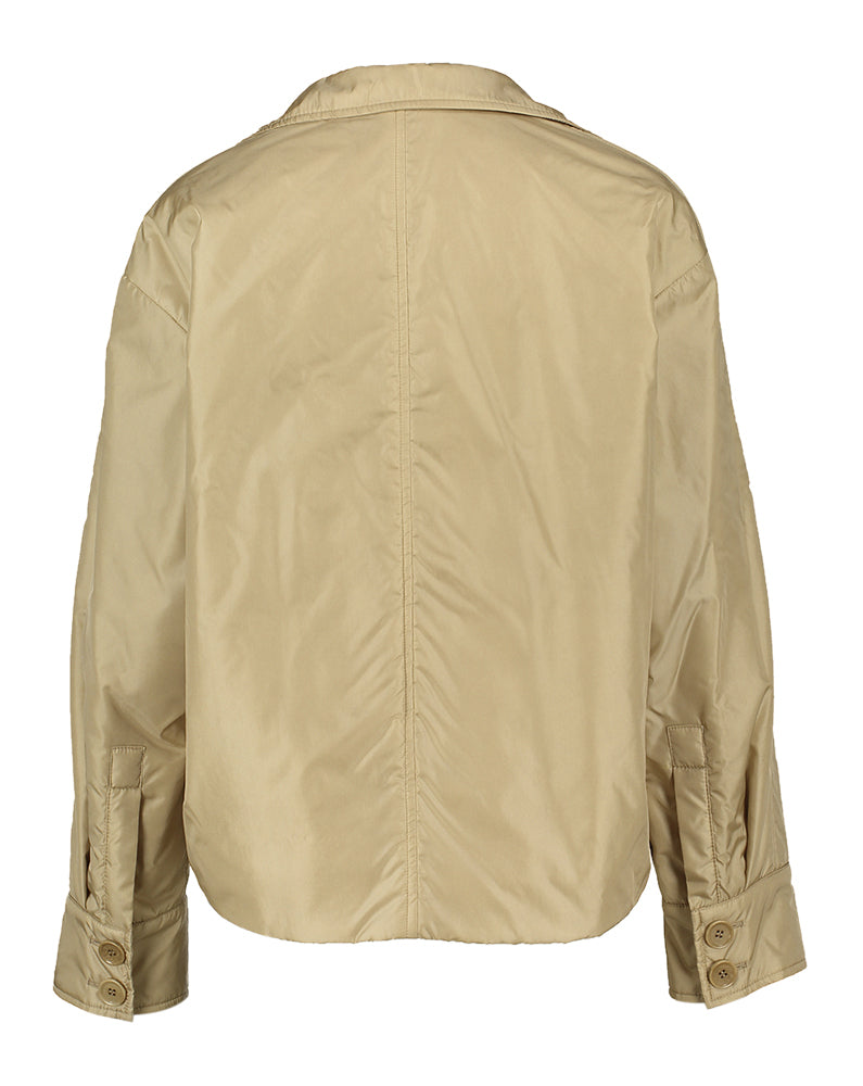 Gilet court beige brillant Aspesi