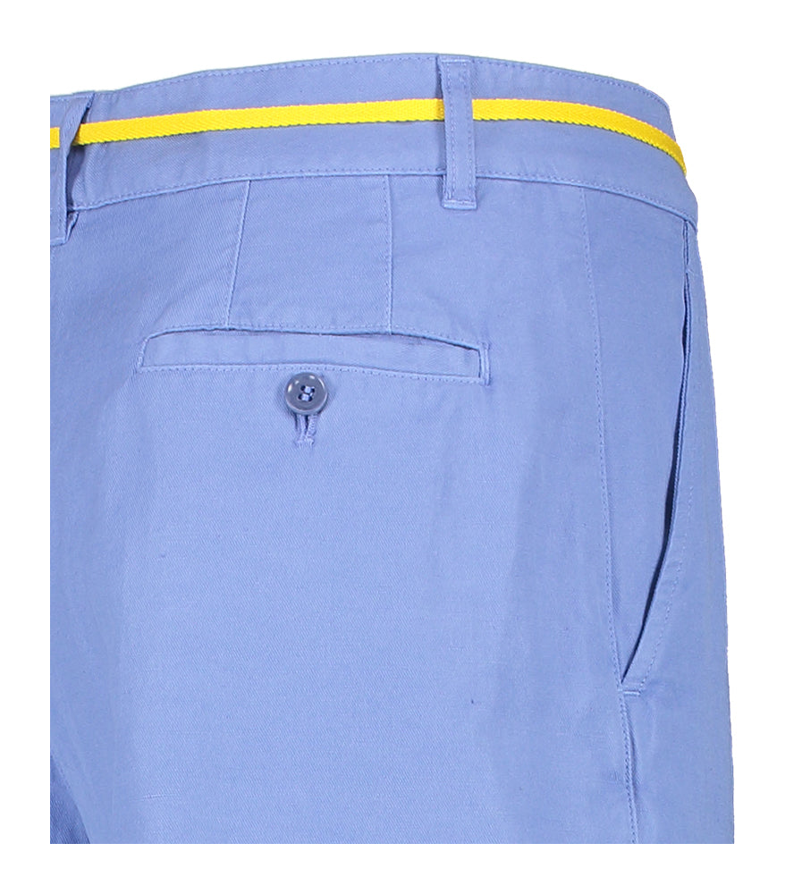 Blauwe wijde broek met plooi Aspesi