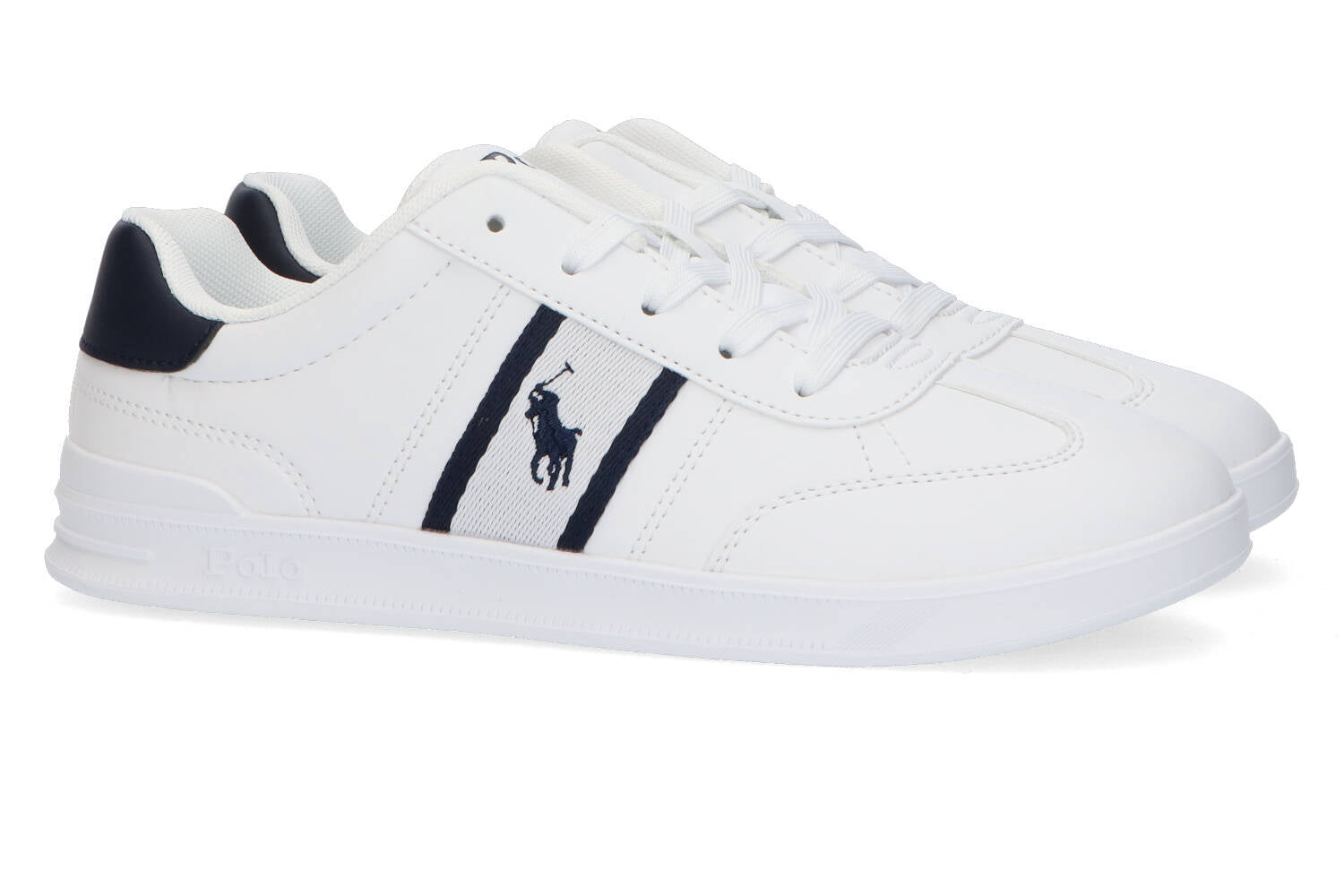 White/navy lage sneakers Heritage Ralph Lauren