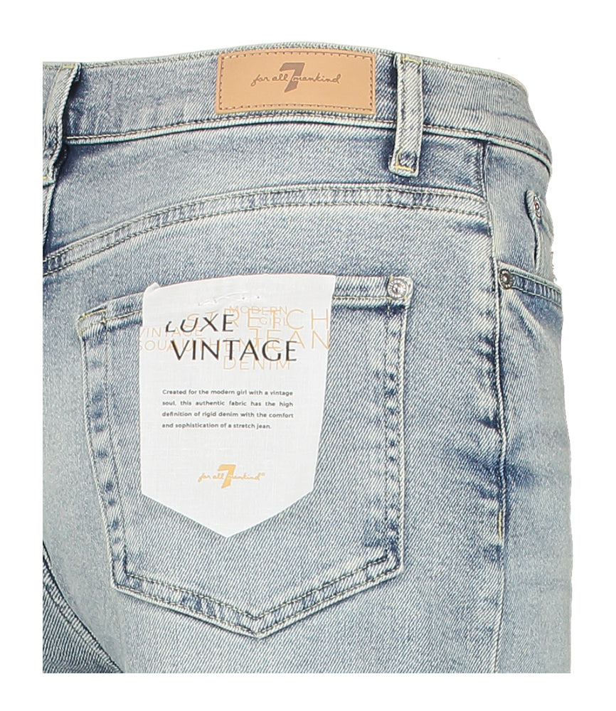 Licht blauwe wide fit met hoge taille For All Mankind
