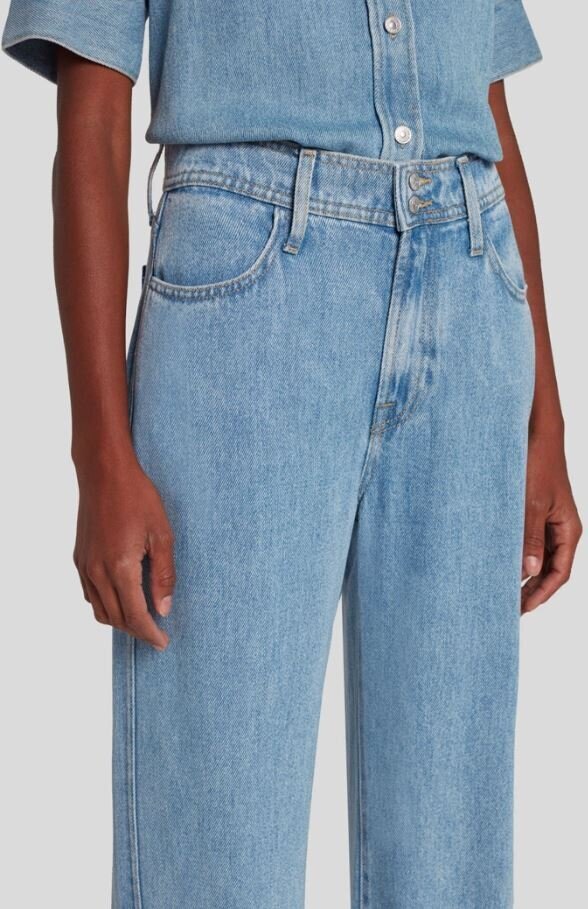 Licht blauwe loose fit jeans For All Mankind