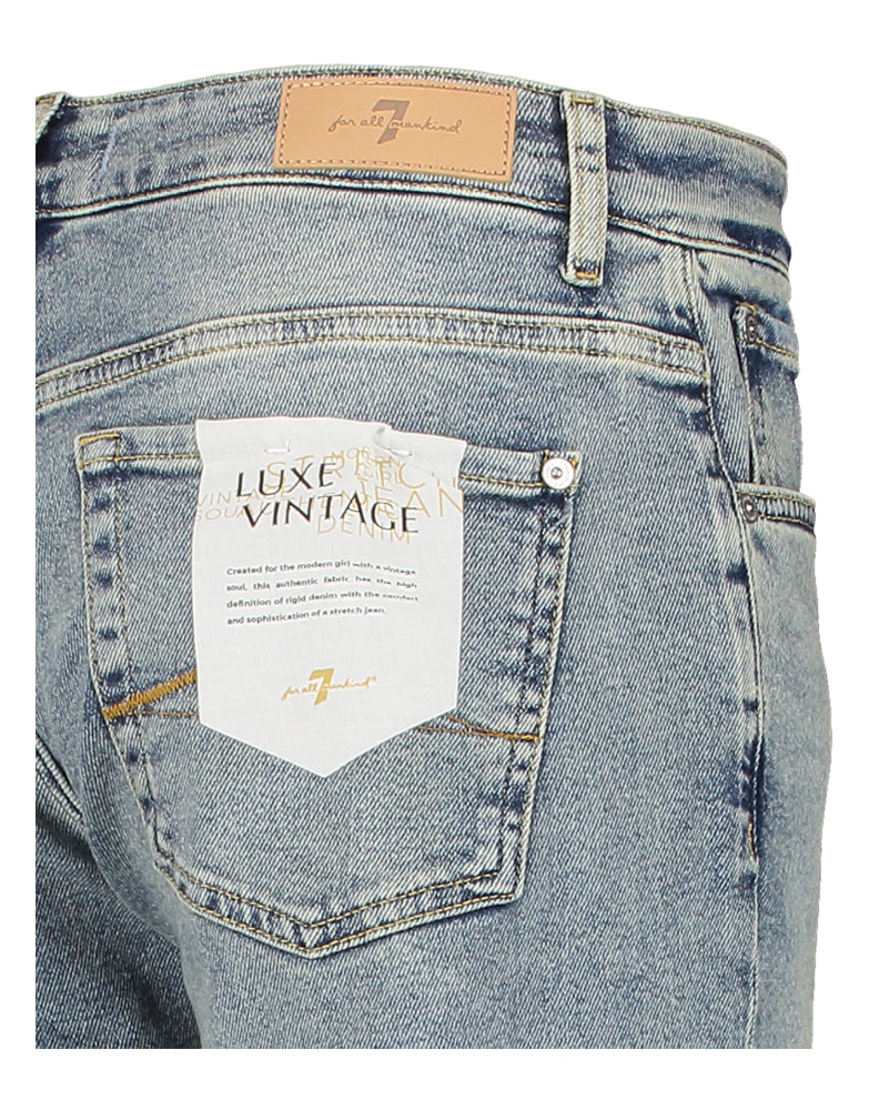 Jean bleu vintage coupe droite pour tous les hommes