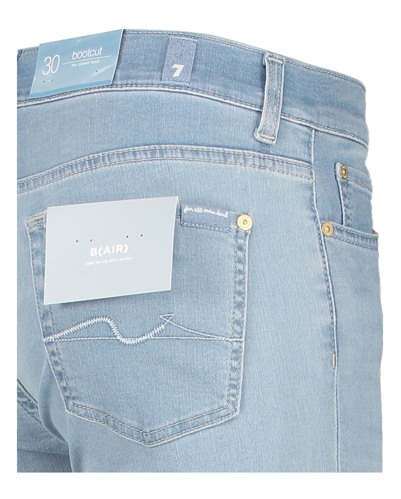 Licht blauwe bootcut jeans For All Mankind