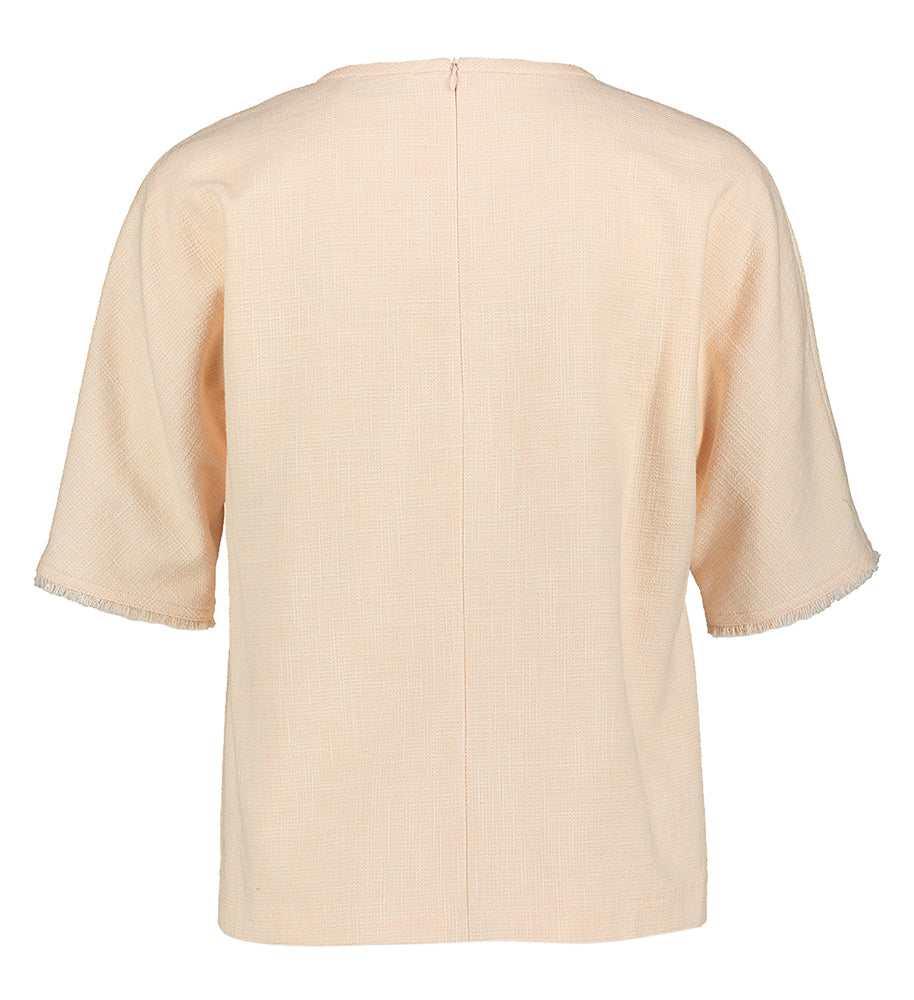 Roze dikkere bloes met structuur Honey Gigue