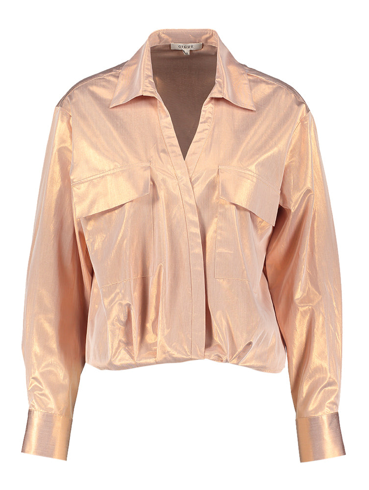Blouse rose brillante Huby Gigue