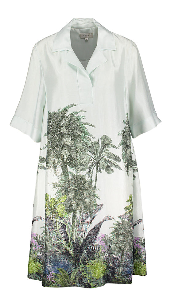 Robe bleu clair imprimée Kasia Gigue