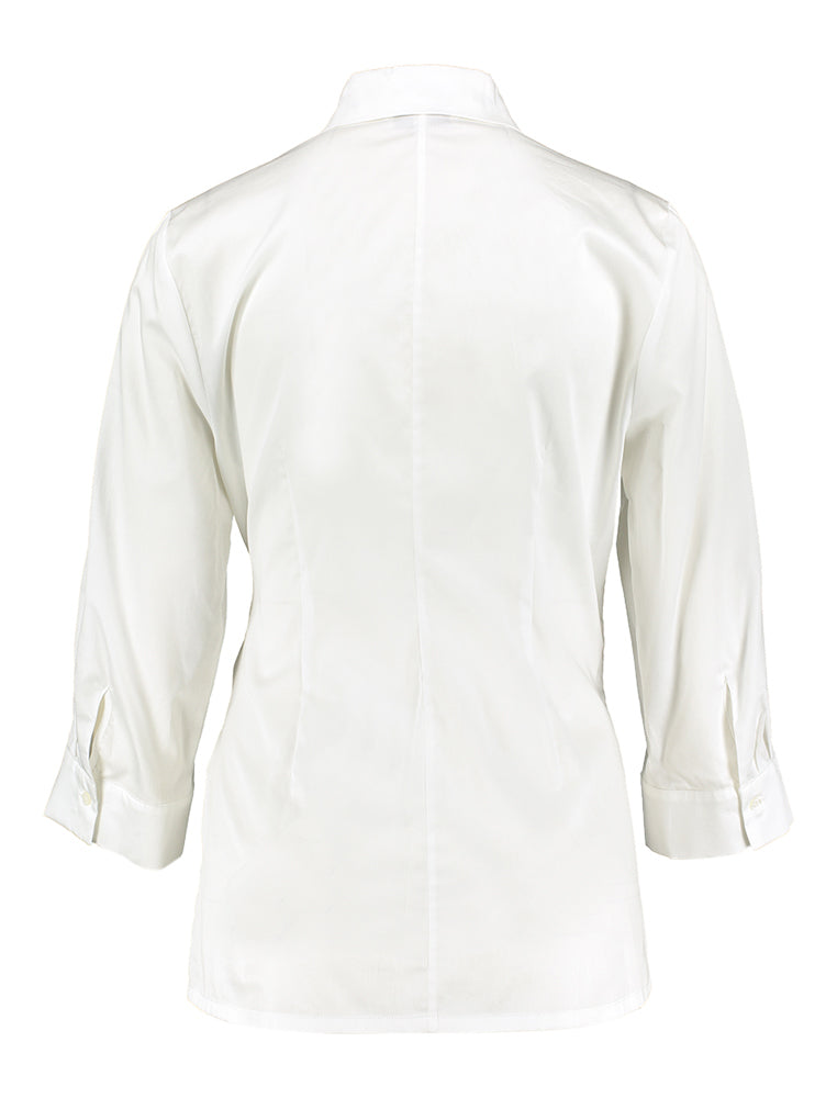 Chemisier en coton blanc avec un nœud sur le côté Harmony Gigue