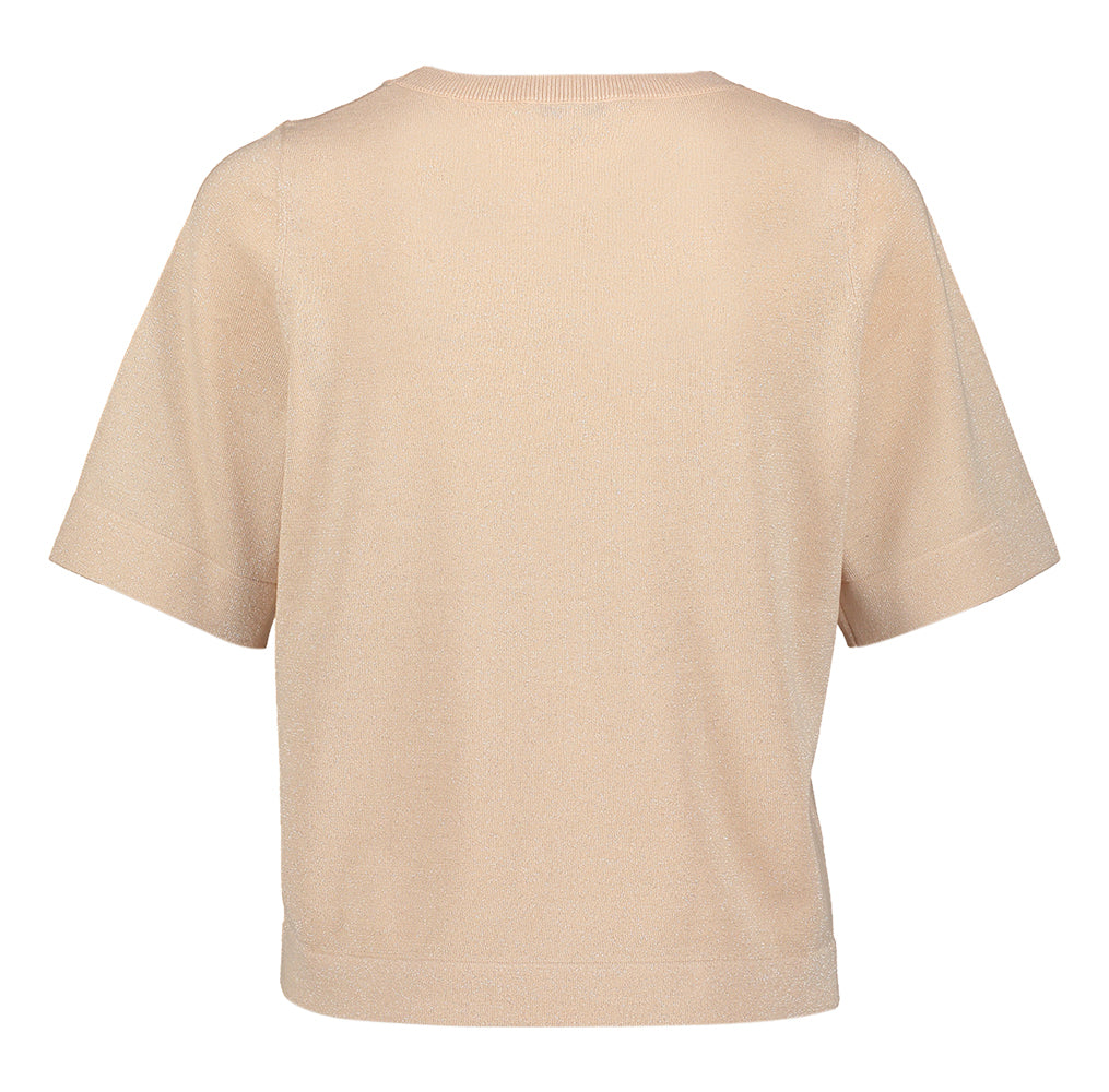 Pull rose à fils pailletés Lore Gigue