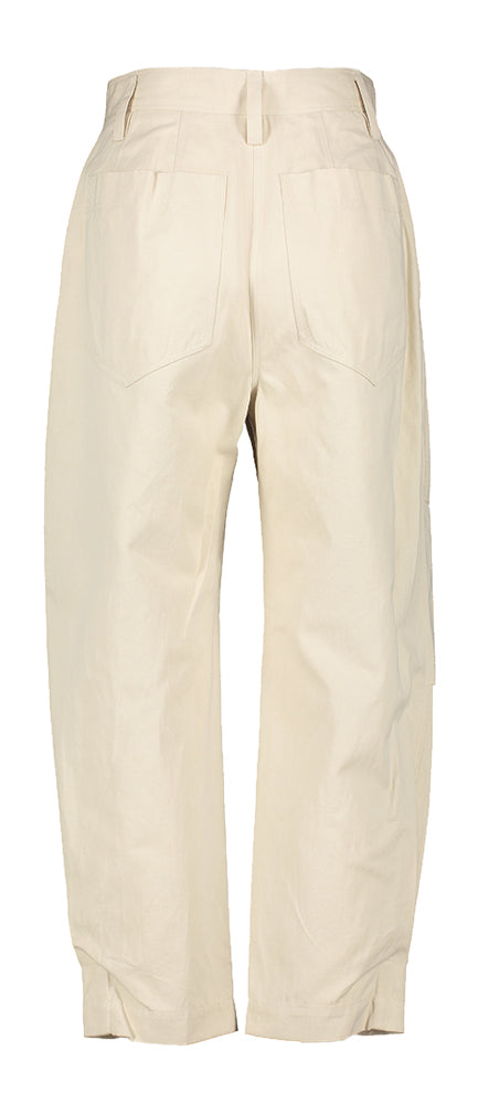 Ecru loose fit broek met bandplooien Natsa Iro