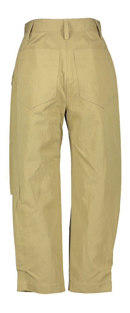 Kaki loose fit broek met bandplooien Natsa Iro