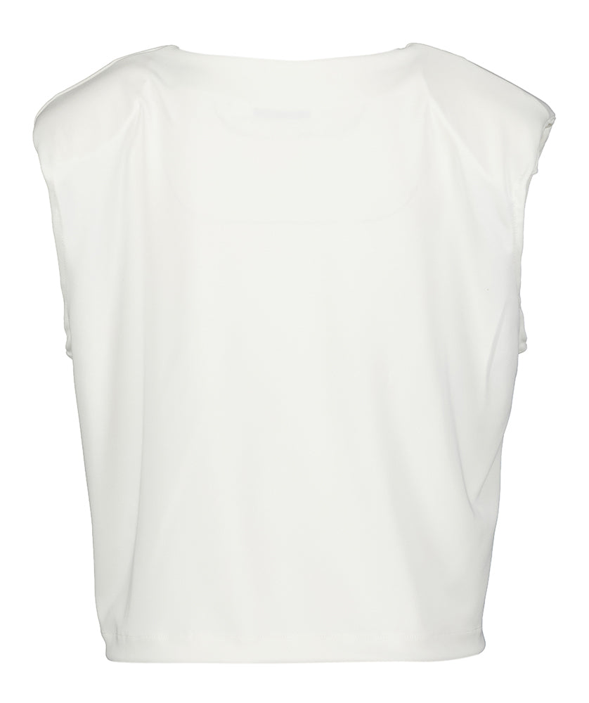 Ecru mouwloze blouse Patoya Iro