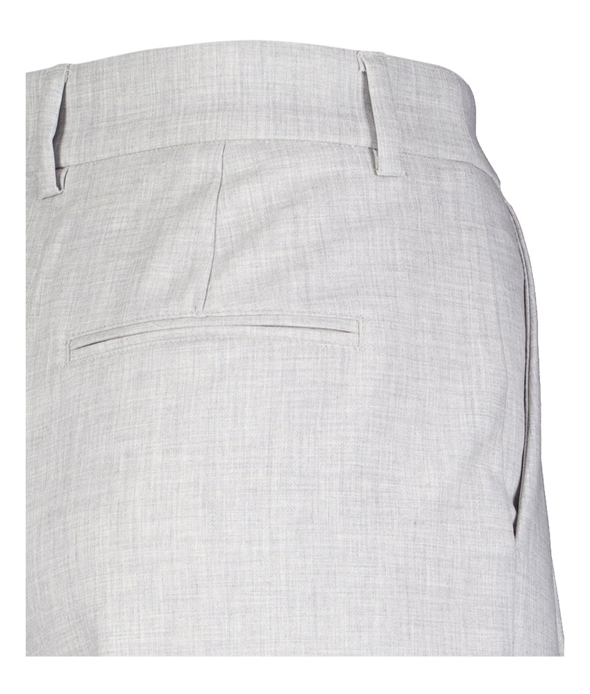 Grijze wijde broek met bandplooi Henrike MSCH