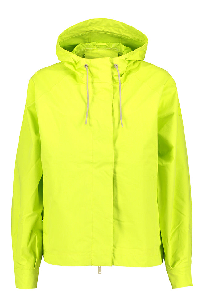 Veste d'été vert citron avec fermeture éclair et capuche Dhuda Tanta