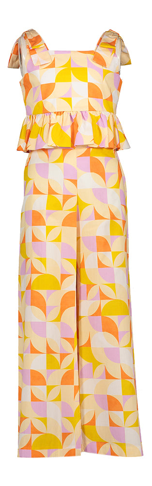 Ensemble Abel&amp;Lula 2 pièces crop top et pantalon à imprimé floral