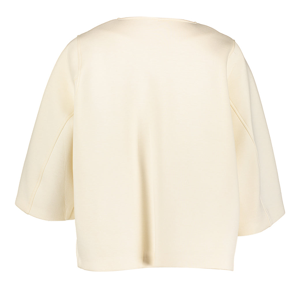 Beige mantel met drukknopen Hox